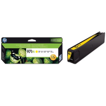 [CN628AE] Hp cartouche d'encre 971xl, 6.600 pages, oem cn628ae, jaune