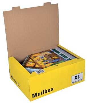 [CP9885] Colompac mailbox extra large, kan tot 5 formaten aannemen, jaune