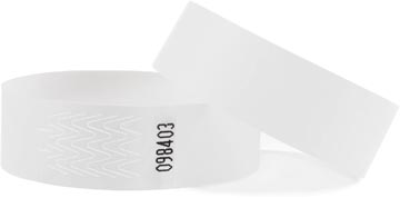 [CV550A0] Combicraft bracelets en tyvek, blanc, paquet de 100 pièces