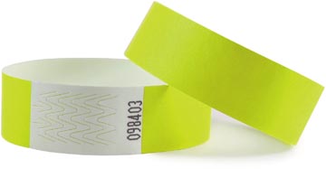 [CV550Q0] Combicraft bracelets en tyvek, jaune, paquet de 100 pièces