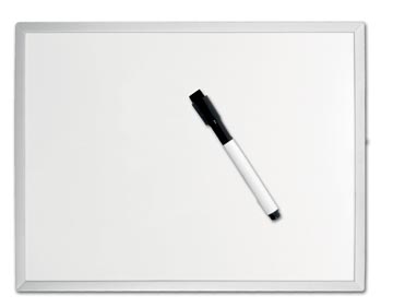 [D420200] Desq tableau blanc magnétique, ft 40 x 60 cm