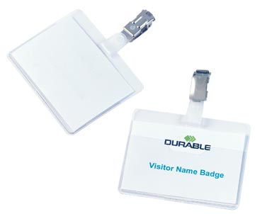 [D810619] Durable badge avec clip