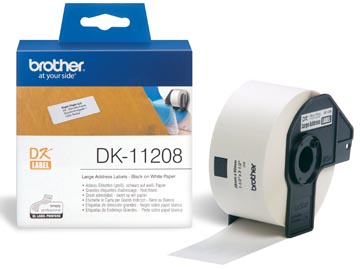 [DK11208] Brother étiquettes pour ql, ft 38 x 90 mm, paquet de 400 étiquettes