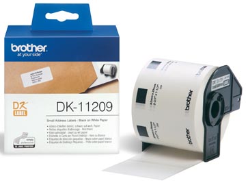 [DK11209] Brother étiquettes pour ql, ft 29 x 62 mm, paquet de 800 étiquettes