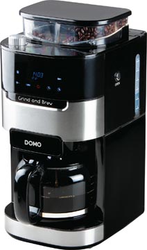 [DO721K] Domo cafetière grind and brew, digital, 1,5 litres, noir