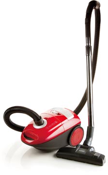 [DO7283S] Domo aspirateur avec sac compact 2,5 litres, rouge