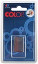 Colop tampon encreur de rechange bicolore (bleu/rouge), pour cachet s160l, blister de 2 pièces