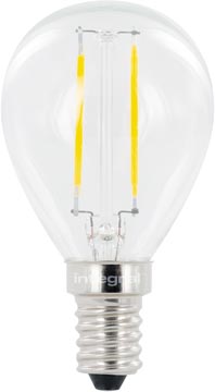 [E14NC02] Integral lampe led e14 mini globe, non dimmable, 2.700 k, 2 w, 250 lumens