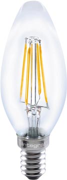 [E14NC34] Integral lampe led e14 candle, non dimmable, 2.700 k, 4 w, 470 lumens