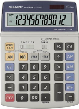 [EL2125C] Sharp calculatrice de bureau el2125c