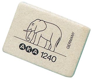 [G1240] Aka gomme eléphant format moyen, boîte de 40 pièces