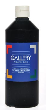 [GA00659] Gallery gouache, flacon de 500 ml, noir