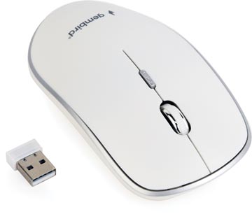 [GB10002] Gembird souris optique sans fil, blanc