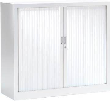 [GC1012B] Armoire à rideaux, hauteur de 100 cm, blanc