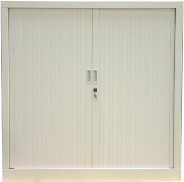 [GC1312B] Armoire à rideaux, hauteur de 136 cm, blanc