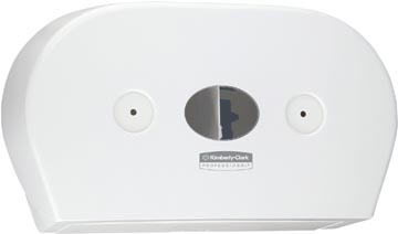 [K71860] Kimberly clark distributeur papier toilette scot control mini twin, blanc, ft 46,4 x 13,3 x 27,4 cm