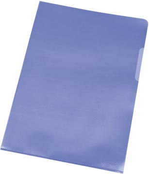 [KF00307] Q-connect pochette coin bleu 120 microns paquet de 100 pièces
