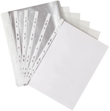 [KF00311] Q-connect pochette perforée, perforation 11 trous, lisse, 50 microns, paquet de 100 pièces