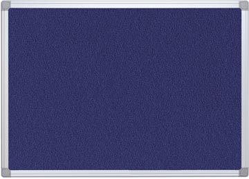 [KF01076] Q-connect tableau de textile avec cadre en aluminium 90 x 60 cm bleu