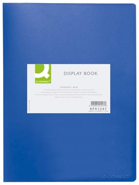 [KF01247] Q-connect protège-documents a4 10 pochettes bleu