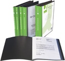Q-connect protège-documents personnalisable  a4 100 pochettes noir