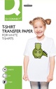 Q-connect t-shirt transfer paper, paquet de 10 feuilles