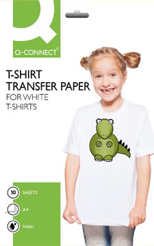 [KF01430] Q-connect t-shirt transfer paper, paquet de 10 feuilles