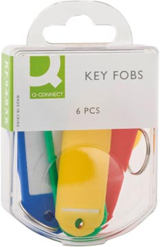 [KF02036] Q-connect porte-clés, paquet de 6 pièces, couleurs assorties
