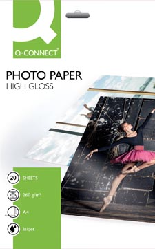 [KF02163] Q-connect papier photo, ft a4, 260 g, paquet de 20 feuilles