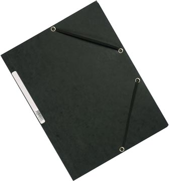 [KF02169] Q-connect farde à rabats, a4, 3 rabats et élastiques, carton, noir