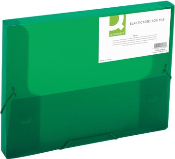 [KF02308] Q-connect boîte de classement, fermeture à élastiques, a4, dos 25 mm, vert