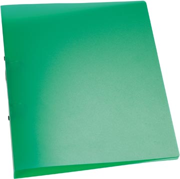 [KF02484] Q-connect classeur à anneaux, pp, 2 anneaux, 25 mm,  vert transparent