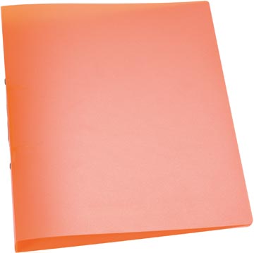 [KF02485] Q-connect classeur à anneaux, pp, 2 anneaux, 25 mm,  orange transparent