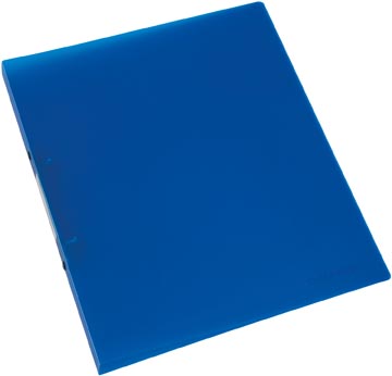 [KF02910] Q-connect classeur à anneaux, pp, 2 anneaux, 16 mm,  bleu transparent