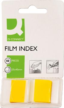 [KF03634] Q-connect index, ft 25 x 45 mm, 50 onglets, jaune
