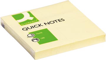 [KF10502] Q-connect quick notes, ft 76 x 76 mm, 100 feuilles, jaune
