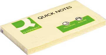 [KF10503] Q-connect quick notes, ft 76 x 127 mm, 100 feuilles, jaune
