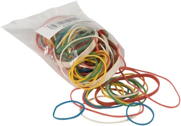 [KF10630] Q-connect élastiques, largeur 1,5 mm, longueurs différentes, 25 g, couleurs assorties