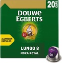 Douwe egberts lungo moka capsules de café, paquet de 20 pièces