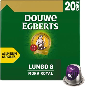 [KF12721] Douwe egberts lungo moka capsules de café, paquet de 20 pièces
