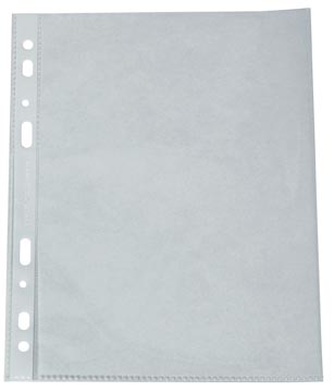 [KF14843] Q-connect pochette perforée perforation 8 trous, lisse, 75 microns, paquet de 100 pièces