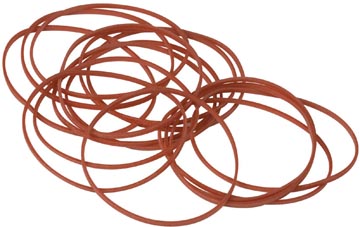 [KF16075] Q-connect élastiques, largeur 1,5 mm, longueur 50 mm, 100g, rouge
