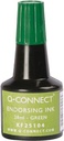 Q-connect encre à tampon, flacon de 28 ml, vert