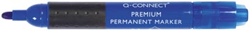 [KF26106] Q-connect marqueur permanent premium, 3 mm, pointe ronde, bleu