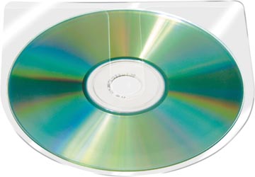 [KF27030] Q-connect pochette pour cd auto-adhésif pp 10 pièces