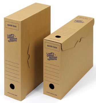 [L3000] Loeff's boîtes à archives quick box 335x240x80 mm        emballage de 50 pièces
