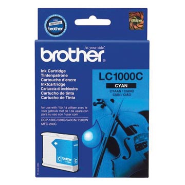 [LC1000C] Brother cartouche d'encre, 400 pages, oem lc-1000c, cyan