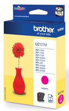 [LC121M] Brother cartouche d'encre, 300 pages, oem lc-121m, magenta