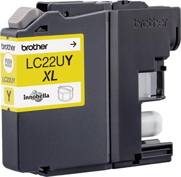 [LC22UY] Brother cartouche d'encre, 1.200 pages, oem lc-22uy, jaune