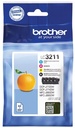 Brother cartouche d'encre, 200 pages, oem lc-3211val, 4 couleurs
